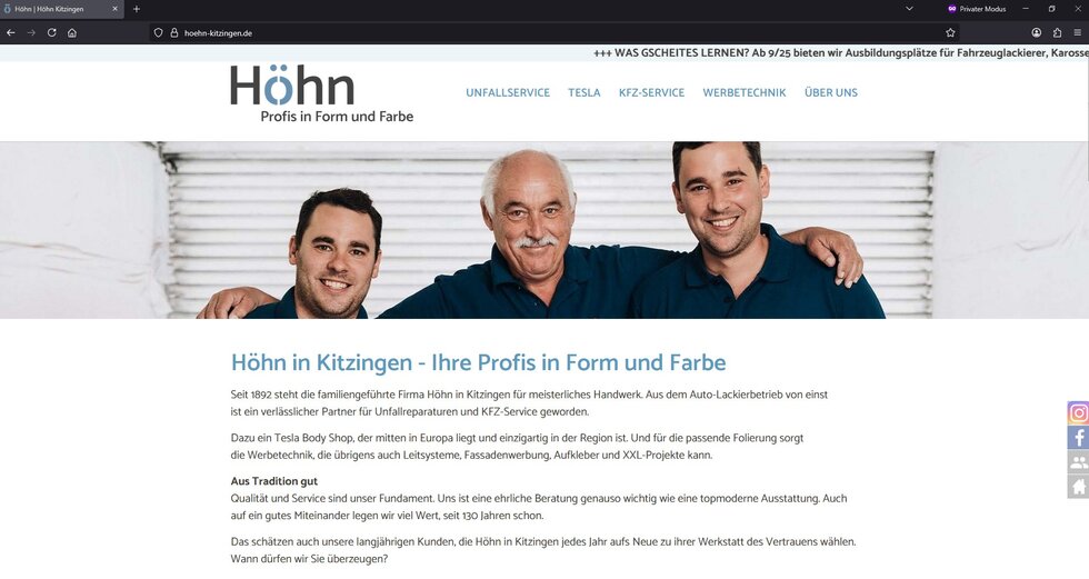 Höhn - Profis in Form und Farbe... Höhn - Profis in Form und Farbe...